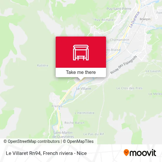 Le Villaret Rn94 map