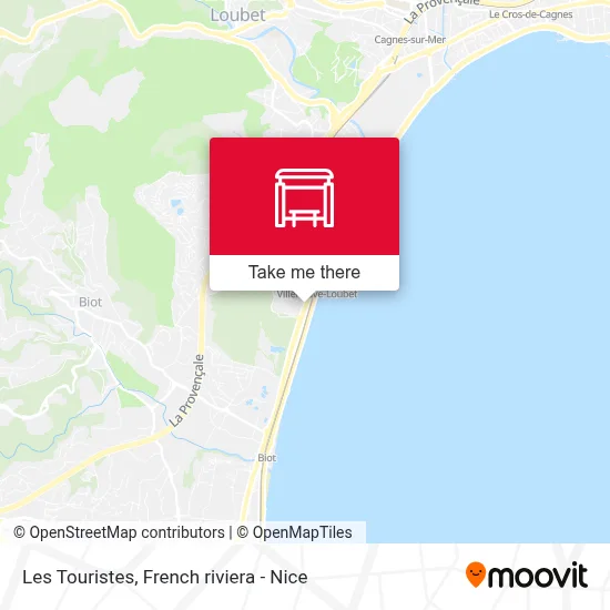 Les Touristes map