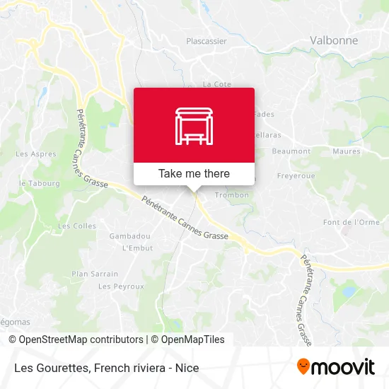 Les Gourettes map