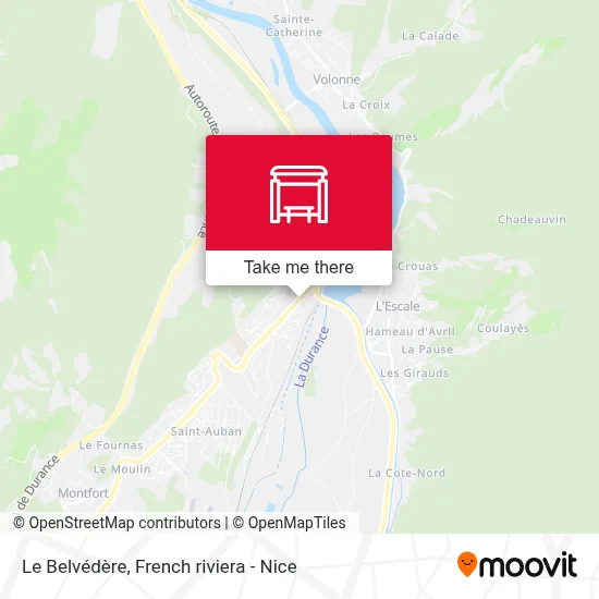 Le Belvédère map