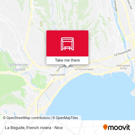 La Bégude map