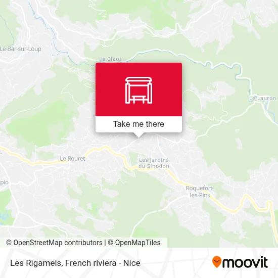 Les Rigamels map