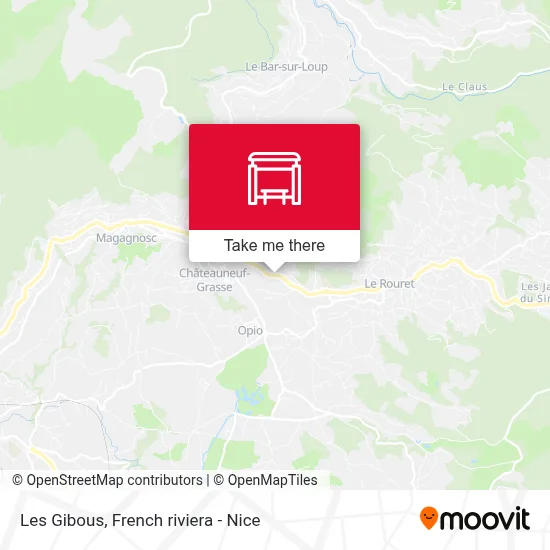 Les Gibous map