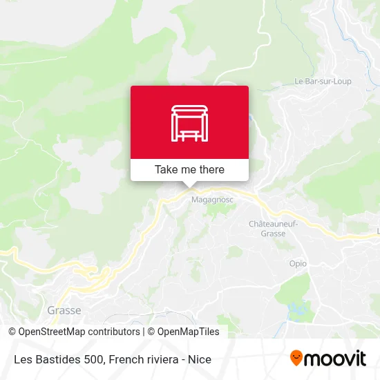 Les Bastides 500 map