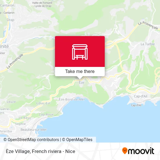 Èze Village map