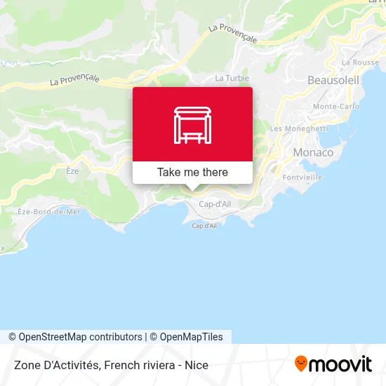 Zone D'Activités map