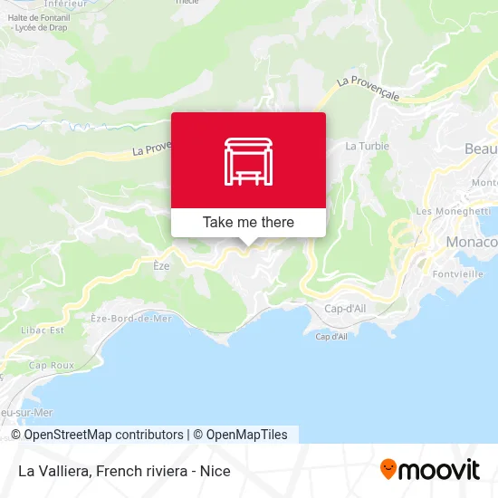 La Valliera map