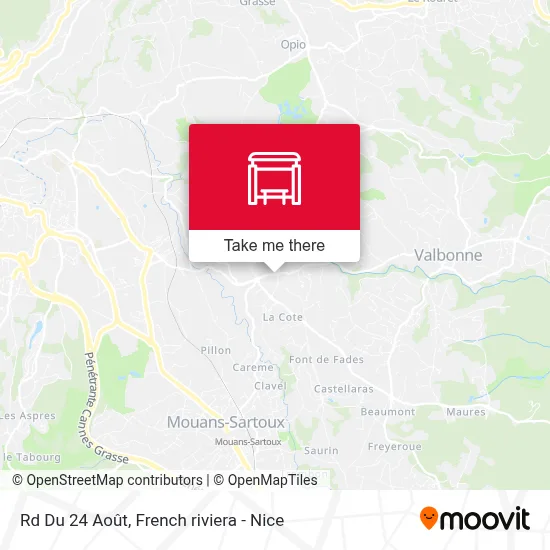 Rd Du 24 Août map