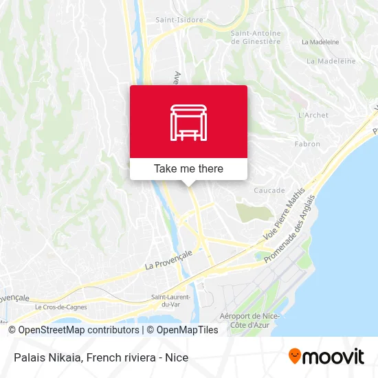 Palais Nikaia map