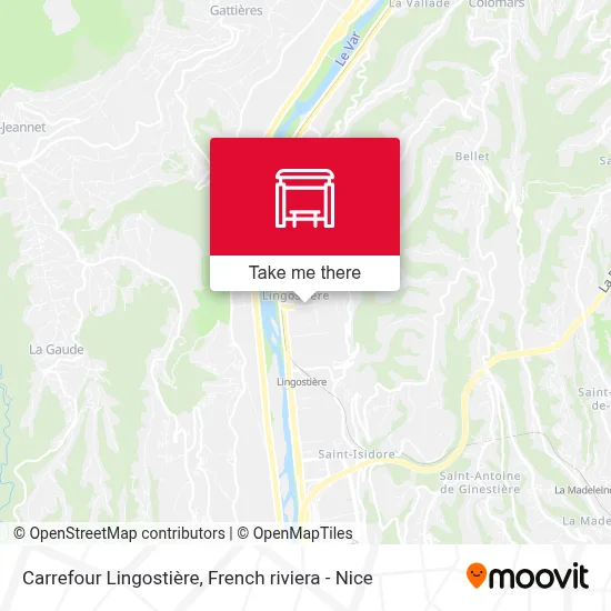 Carrefour Lingostière map