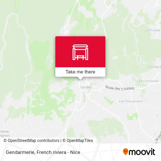Gendarmerie map