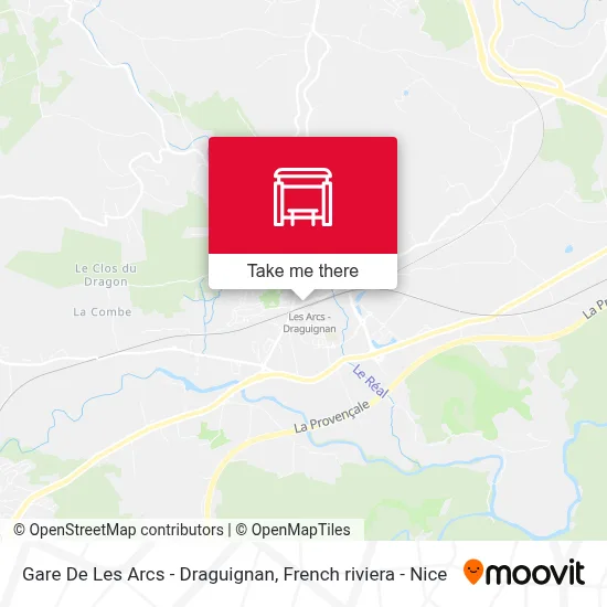 Gare De Les Arcs - Draguignan map