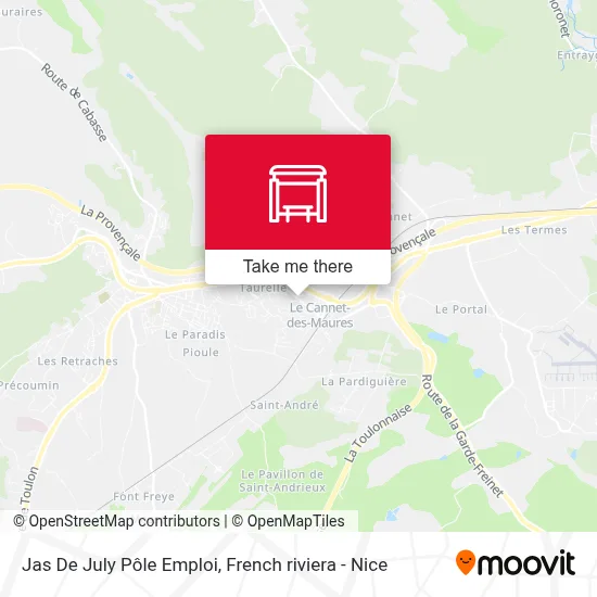 Jas De July Pôle Emploi map