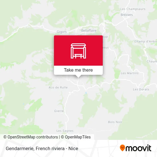 Gendarmerie map