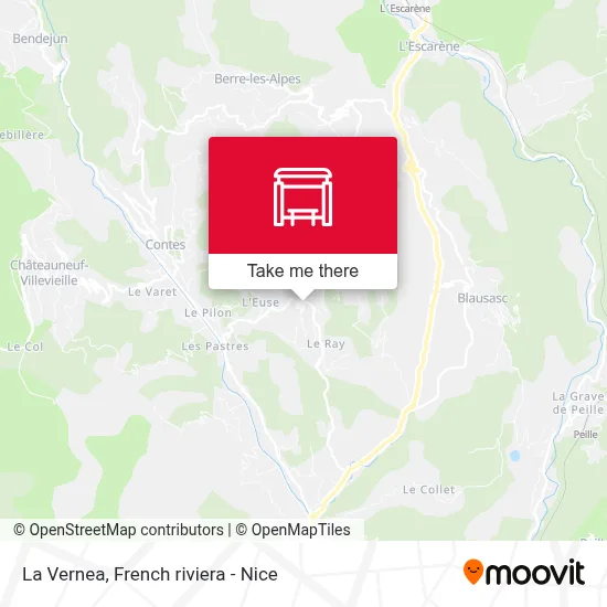La Vernea map