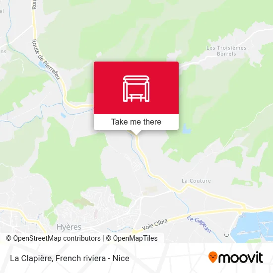 La Clapière map