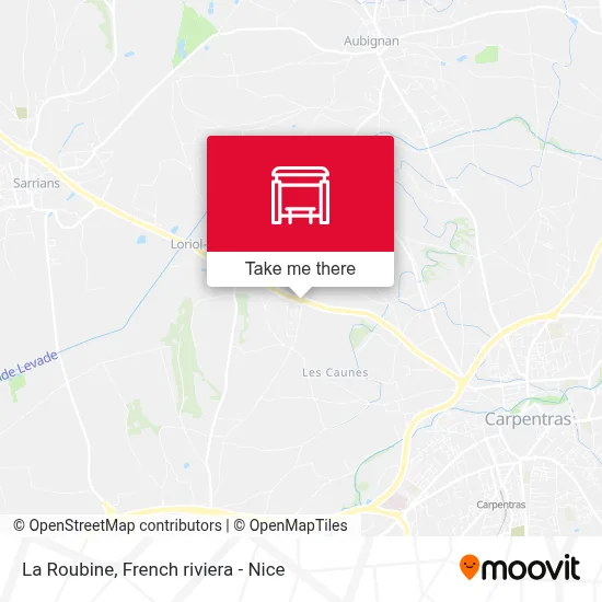 La Roubine map