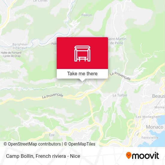 Camp Bollin map