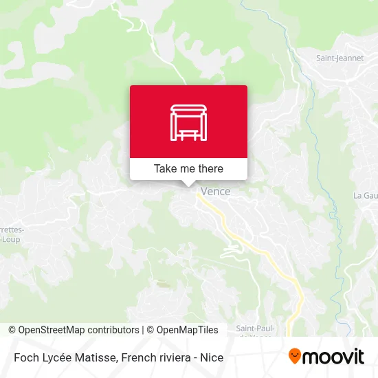 Foch Lycée Matisse map