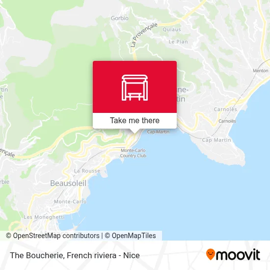 La Boucherie map