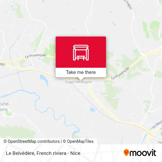 Le Belvédère map