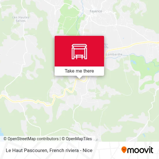 Le Haut Pascouren map