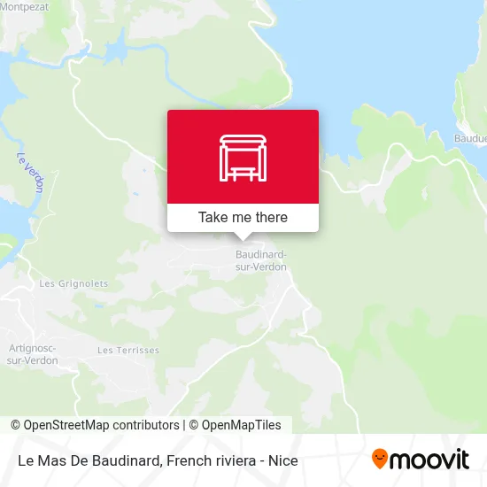 Le Mas De Baudinard map