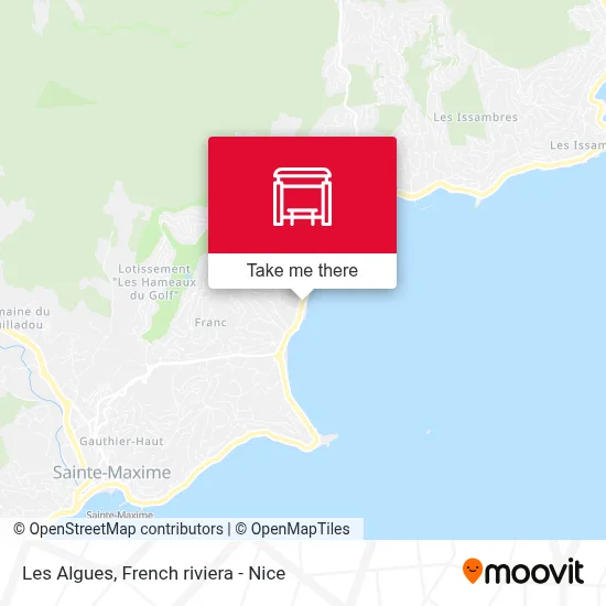 Les Algues map