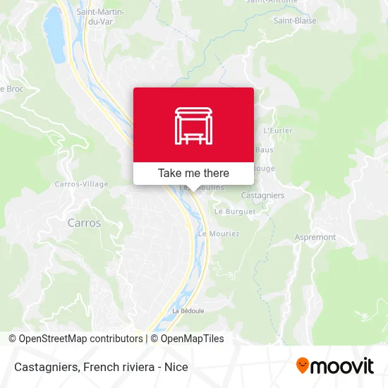 Castagniers map