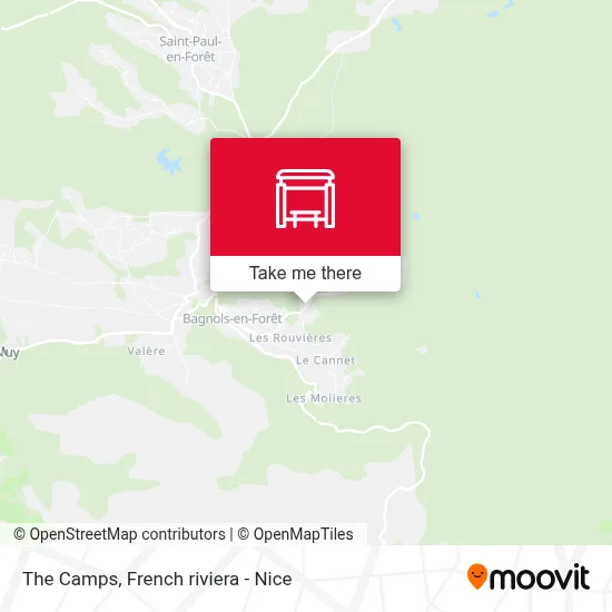 Les Camps map