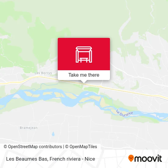 Les Beaumes Bas map
