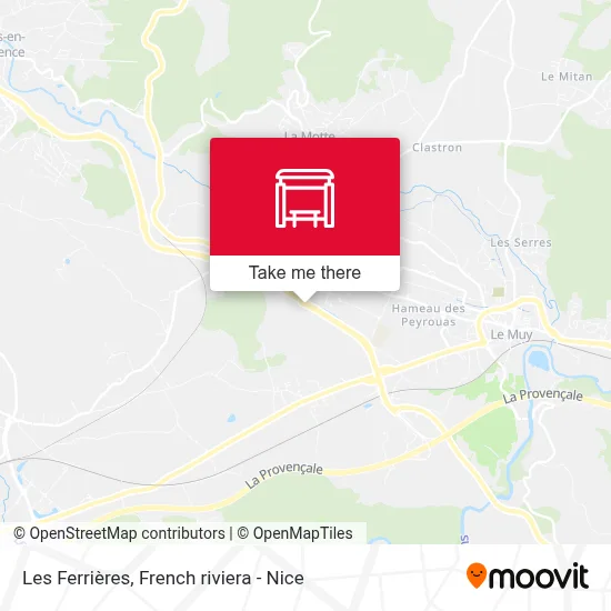 Les Ferrières map