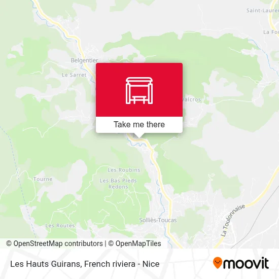 Les Hauts Guirans map
