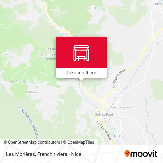 Les Morières map