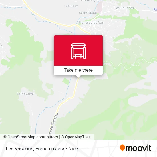 Les Vaccons map