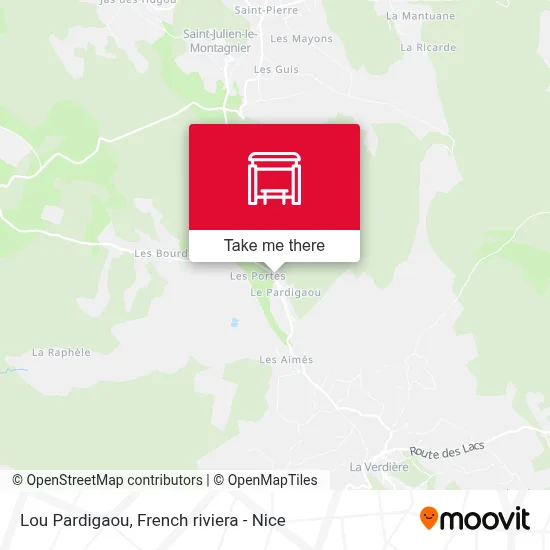 Lou Pardigaou map