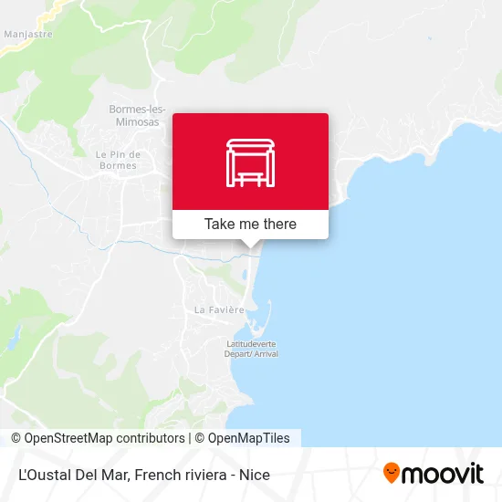 L'Oustal Del Mar map
