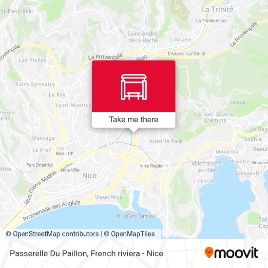 Passerelle Du Paillon map