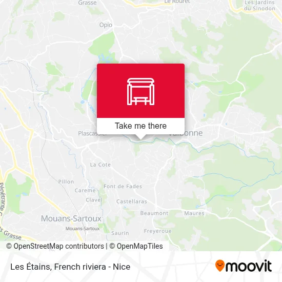 Les Étains map