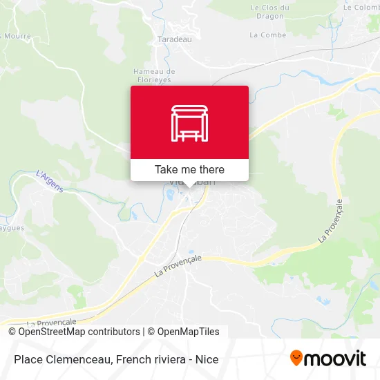 Place Clemenceau map