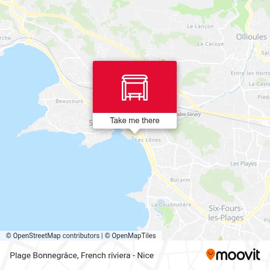 Plage Bonnegrâce map