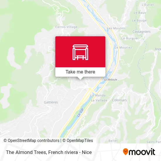 Les Amandiers map