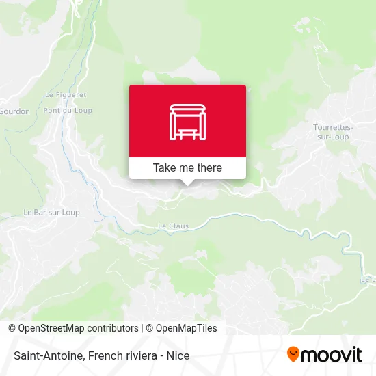 Saint-Antoine map