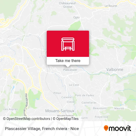 Plascassier Village map