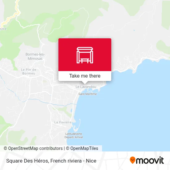 Square Des Héros map