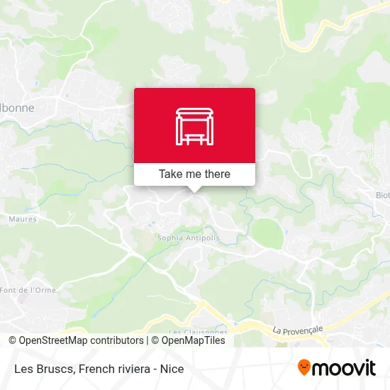 Les Bruscs map