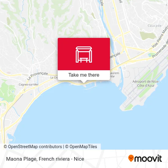 Maona Plage map