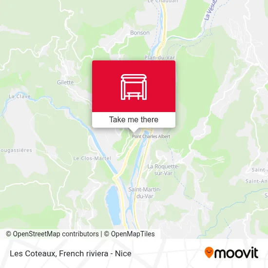 Les Coteaux map