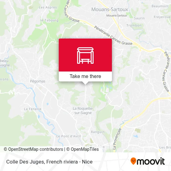 Colle Des Juges map
