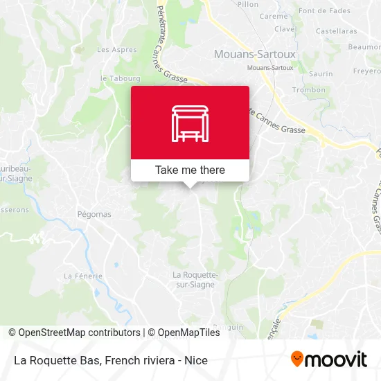 La Roquette Bas map